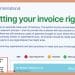 Getting your invoice right